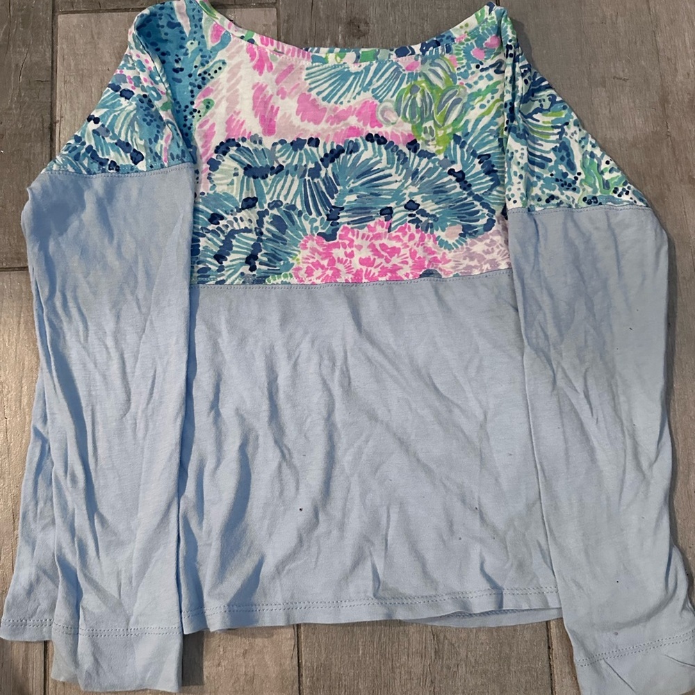 Floral Patterned Long Sleeve Top
